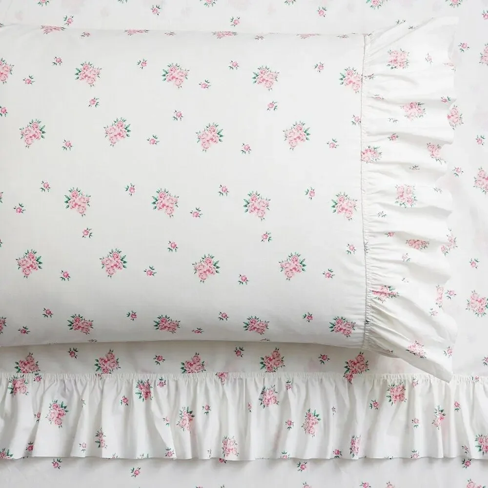 LoveShackFancy x Pottery Barn Antoinette Ruffle Twin / Twin XL Sheet Set Floral